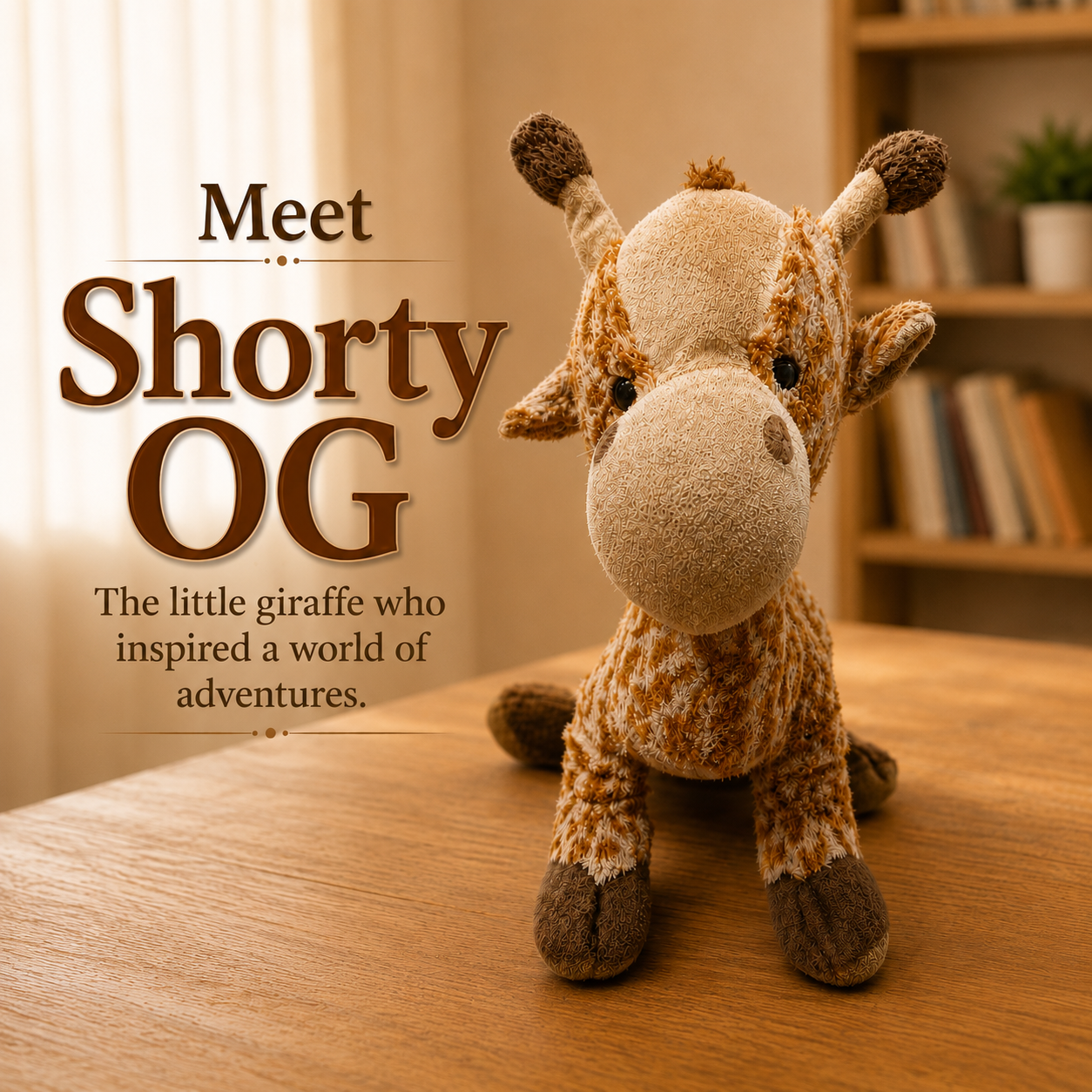 The original Shorty the Giraffe plush toy